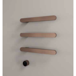 Hotbath &More Rails Soft Square handdoekwarmerset 50cm - 3 stangen - geborsteld gunmetal PVD HotBath Hotbath &More Rails Soft Square handdoekwarmerset 50cm - 3 stangen - geborsteld gunmetal PVD