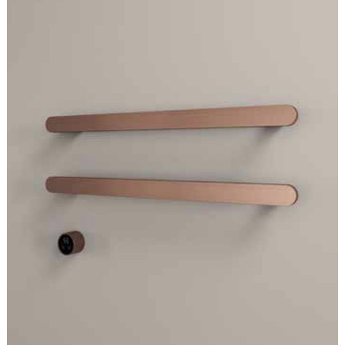 Hotbath &More Rails Soft Square handdoekwarmerset 80cm - 2 stangen - geborsteld nikkel HotBath Hotbath &More Rails Soft Square handdoekwarmerset 80cm - 2 stangen - geborsteld nikkel