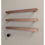 Hotbath &More Rails Soft Square handdoekwarmerset 80cm - 3 stangen - geborsteld gunmetal PVD HotBath Hotbath &More Rails Soft Square handdoekwarmerset 80cm - 3 stangen - geborsteld gunmetal PVD