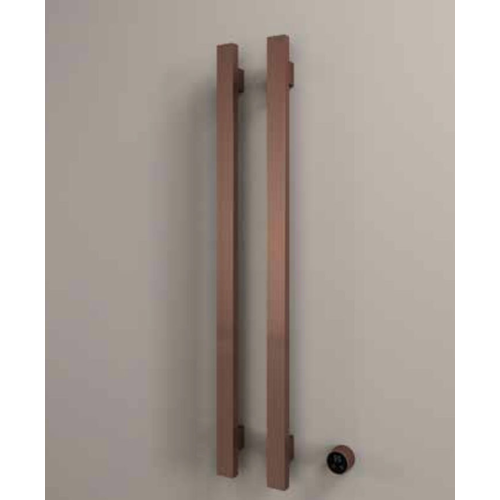 Hotbath &More Rails Square handdoekwarmerset 135cm - 2 stangen - chroom HotBath Hotbath &More Rails Square handdoekwarmerset 135cm - 2 stangen - chroom