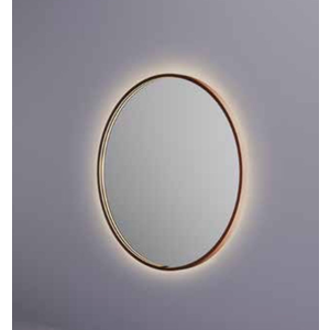 HotBath Hotbath &More spiegel round 80cm directe & indirecte verlichting - geborsteld zwart PVD Hotbath &More spiegel round 80cm directe & indirecte verlichting - geborsteld zwart PVD