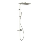 Hotbath Gal SDSGL9 thermostatische stortdoucheset - hoofddouche 27x40cm - Geborsteld nikkel HotBath Hotbath Gal SDSGL9 thermostatische stortdoucheset - hoofddouche 27x40cm - Geborsteld nikkel