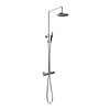 Hotbath Cobber X SDSX9 stortdoucheset - 25cm hoofddouche - staafhanddouche - geborsteld nikkel