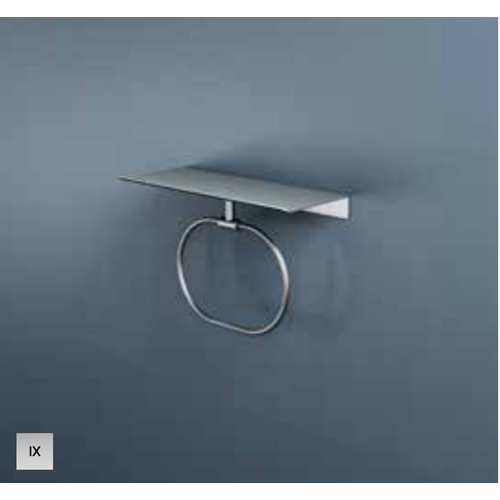 Hotbath &More SHA08 handdoekring voor planchet - geborsteld zwart PVD HotBath Hotbath &More SHA08 handdoekring voor planchet - geborsteld zwart PVD