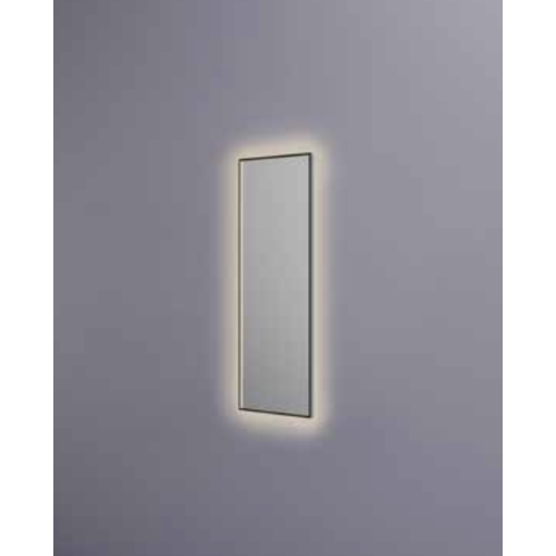Hotbath &More toiletspiegel square 30x80cm indirecte verlichting - geborsteld koper PVD HotBath Hotbath &More toiletspiegel square 30x80cm indirecte verlichting - geborsteld koper PVD
