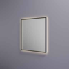 Hotbath &More spiegel square 80x80cm directe & indirecte verlichting - geborsteld messing PVD