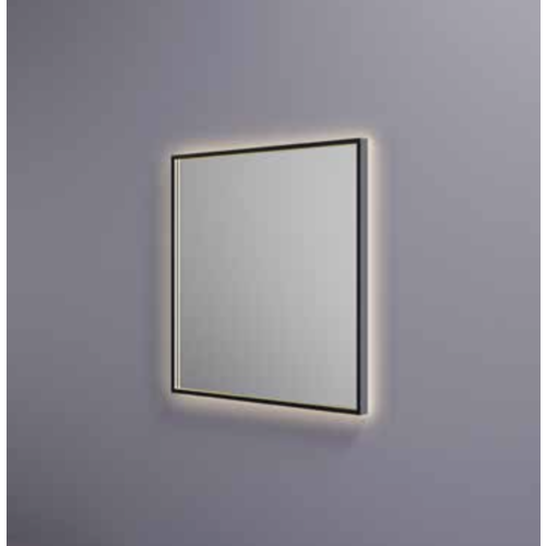 HotBath Hotbath &More spiegel square 80x80cm directe & indirecte verlichting - geborsteld messing PVD