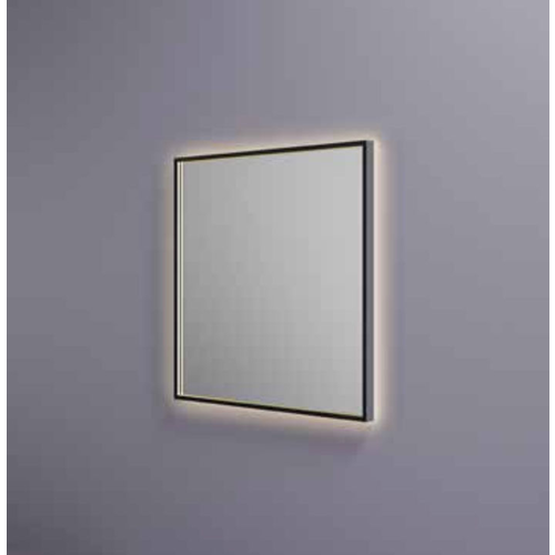 HotBath Hotbath &More spiegel square 80x80cm directe & indirecte verlichting - geborsteld messing PVD