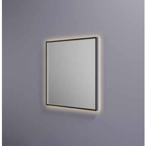 HotBath Hotbath &More spiegel square 80x80cm directe & indirecte verlichting - geborsteld zwart PVD Hotbath &More spiegel square 80x80cm directe & indirecte verlichting - geborsteld zwart PVD