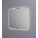 Hotbath &More spiegel soft square 100x80cm directe & indirecte verlichting - geborsteld koper PVD HotBath Hotbath &More spiegel soft square 100x80cm directe & indirecte verlichting - geborsteld koper PVD