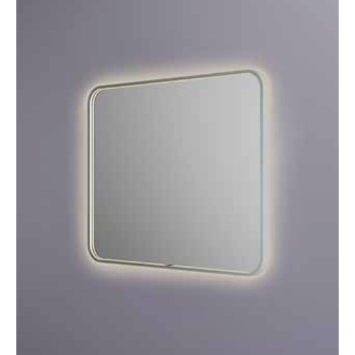 Hotbath &More spiegel soft square 100x80cm directe & indirecte verlichting - mat wit HotBath Hotbath &More spiegel soft square 100x80cm directe & indirecte verlichting - mat wit