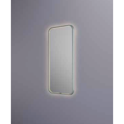 Hotbath &More spiegel soft square 50x100cm directe & indirecte verlichting - mat wit HotBath Hotbath &More spiegel soft square 50x100cm directe & indirecte verlichting - mat wit