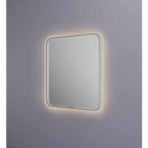 Hotbath &More spiegel soft square 80x80cm directe & indirecte verlichting - mat wit HotBath Hotbath &More spiegel soft square 80x80cm directe & indirecte verlichting - mat wit