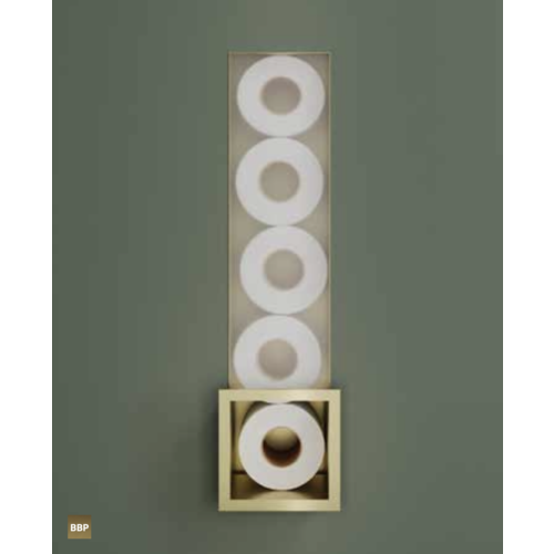 Hotbath &More ST016 inbouw reserverolhouder 16x60x14cm - mat wit HotBath Hotbath &More ST016 inbouw reserverolhouder 16x60x14cm - mat wit