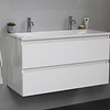 Solidline badkamermeubelset | 100cm | Acryl | Wit | 2 | Hoogglans wit | Zonder spiegel | Bouwpakket
