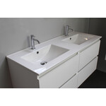 Solidline badkamermeubelset | 120cm | Keramiek | Wit | 2 | Hoogglans wit | Met spiegelkast | Bouwpakket Solidline Solidline badkamermeubelset | 120cm | Keramiek | Wit | 2 | Hoogglans wit | Met spiegelkast | Bouwpakket