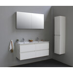 Solidline badkamermeubelset | 120cm | Keramiek | Wit | 2 | Hoogglans wit | Met spiegelkast | Bouwpakket Solidline Solidline badkamermeubelset | 120cm | Keramiek | Wit | 2 | Hoogglans wit | Met spiegelkast | Bouwpakket