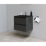 Solidline badkamermeubelset | 60cm | Acryl | Mat zwart | 1 | Mat antraciet | Zonder spiegel | Bouwpakket Solidline Solidline badkamermeubelset | 60cm | Acryl | Mat zwart | 1 | Mat antraciet | Zonder spiegel | Bouwpakket