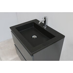 Solidline badkamermeubelset | 60cm | Acryl | Mat zwart | 1 | Mat antraciet | Zonder spiegel | Bouwpakket Solidline Solidline badkamermeubelset | 60cm | Acryl | Mat zwart | 1 | Mat antraciet | Zonder spiegel | Bouwpakket