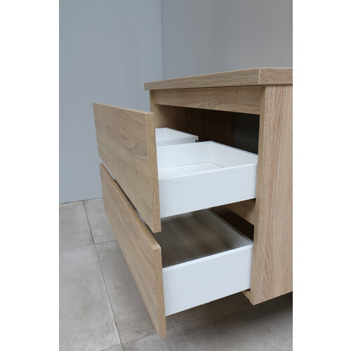 Solidline badkamermeubelset | 80cm | Acryl | Wit | 0 | Eiken | Zonder spiegel | Bouwpakket Solidline Solidline badkamermeubelset | 80cm | Acryl | Wit | 0 | Eiken | Zonder spiegel | Bouwpakket