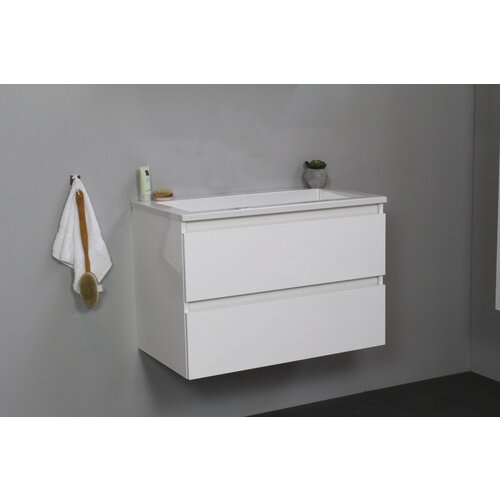 Solidline badkamermeubelset | 80cm | Acryl | Wit | 0 | Hoogglans wit | Zonder spiegel | Bouwpakket Solidline Solidline badkamermeubelset | 80cm | Acryl | Wit | 0 | Hoogglans wit | Zonder spiegel | Bouwpakket