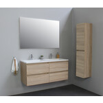 Solidline badkamermeubelset | 120cm | Acryl | Wit | 2 | Eiken | Zonder spiegel | Geassembleerd Solidline Solidline badkamermeubelset | 120cm | Acryl | Wit | 2 | Eiken | Zonder spiegel | Geassembleerd