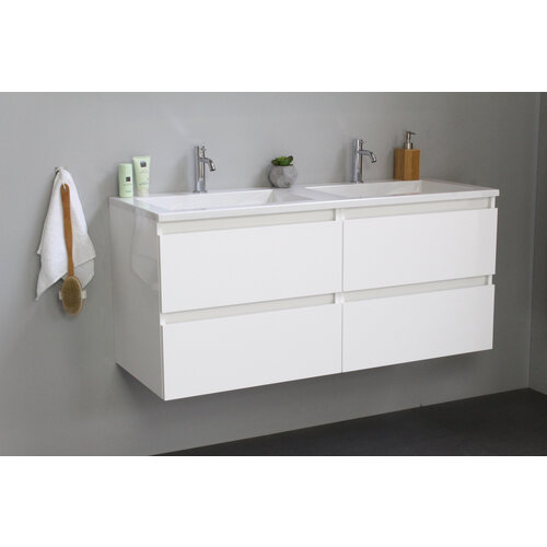 Solidline badkamermeubelset | 120cm | Acryl | Wit | 2 | Hoogglans wit | Zonder spiegel | Geassembleerd Solidline Solidline badkamermeubelset | 120cm | Acryl | Wit | 2 | Hoogglans wit | Zonder spiegel | Geassembleerd