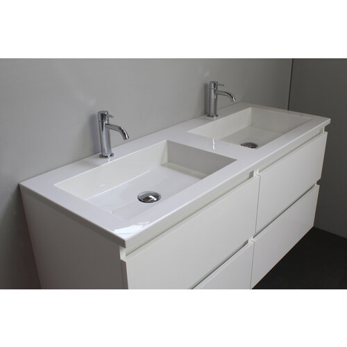 Solidline badkamermeubelset | 120cm | Acryl | Wit | 2 | Hoogglans wit | Zonder spiegel | Geassembleerd Solidline Solidline badkamermeubelset | 120cm | Acryl | Wit | 2 | Hoogglans wit | Zonder spiegel | Geassembleerd