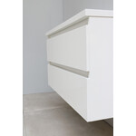 Solidline Solidline badkamermeubelset | 100cm | Keramiek | Wit | 0 | Hoogglans wit | Met spiegelkast | Bouwpakket