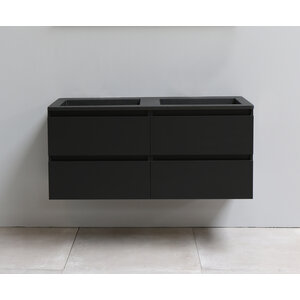 Solidline Solidline badkamermeubelset | 120cm | Acryl | Mat zwart | 1 | Mat zwart | Zonder spiegel | Geassembleerd Solidline badkamermeubelset | 120cm | Acryl | Mat zwart | 1 | Mat zwart | Zonder spiegel | Geassembleerd