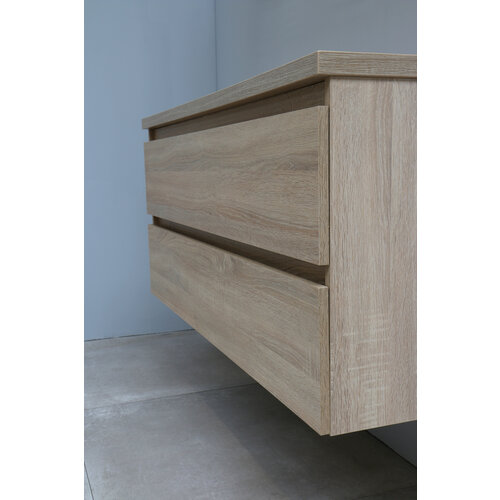 Solidline badkamermeubelset | 120cm | Acryl | Wit | 1 | Eiken | Standaard spiegel | Bouwpakket Solidline Solidline badkamermeubelset | 120cm | Acryl | Wit | 1 | Eiken | Standaard spiegel | Bouwpakket