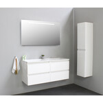 Solidline badkamermeubelset | 120cm | Keramiek | Wit | 0 | Hoogglans wit | Spiegel met LED verlichting | Bouwpakket Solidline Solidline badkamermeubelset | 120cm | Keramiek | Wit | 0 | Hoogglans wit | Spiegel met LED verlichting | Bouwpakket