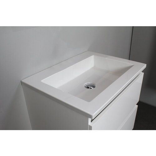 Solidline badkamermeubelset | 60cm | Keramiek | Wit | 0 | Hoogglans wit | Zonder spiegel | Geassembleerd Solidline Solidline badkamermeubelset | 60cm | Keramiek | Wit | 0 | Hoogglans wit | Zonder spiegel | Geassembleerd