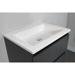 Solidline badkamermeubelset | 60cm | Keramiek | Wit | 2 | Mat antraciet | Standaard spiegel | Geassembleerd Solidline Solidline badkamermeubelset | 60cm | Keramiek | Wit | 2 | Mat antraciet | Standaard spiegel | Geassembleerd