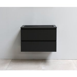 Solidline Solidline badkamermeubelset | 80cm | Keramiek | Mat zwart | 2 | Mat zwart | Zonder spiegel | Bouwpakket Solidline badkamermeubelset | 80cm | Keramiek | Mat zwart | 2 | Mat zwart | Zonder spiegel | Bouwpakket