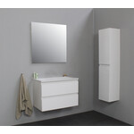 Solidline badkamermeubelset | 80cm | Keramiek | Wit | 0 | Hoogglans wit | Zonder spiegel | Bouwpakket Solidline Solidline badkamermeubelset | 80cm | Keramiek | Wit | 0 | Hoogglans wit | Zonder spiegel | Bouwpakket