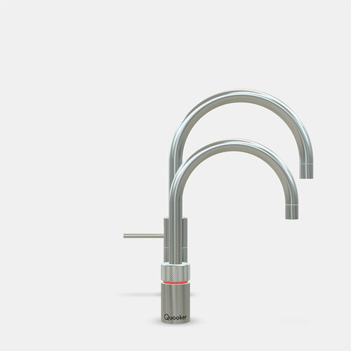 Quooker Nordic Twintaps | Round | Roestvrij staal | COMBI | Nee Quooker Quooker Nordic Twintaps | Round | Roestvrij staal | COMBI | Nee