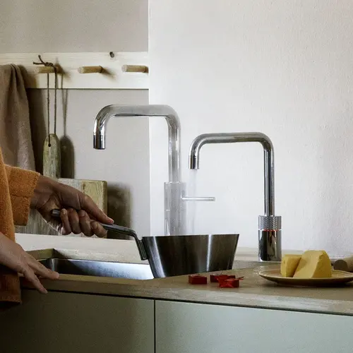 Quooker Nordic Twintaps | Square | Chroom | COMBI+ | Ja Quooker Quooker Nordic Twintaps | Square | Chroom | COMBI+ | Ja