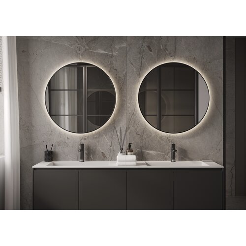 Martens & Meijer Martens & Meijer Toronto spiegel 80 cm - LED verlichting rondom, mat zwart