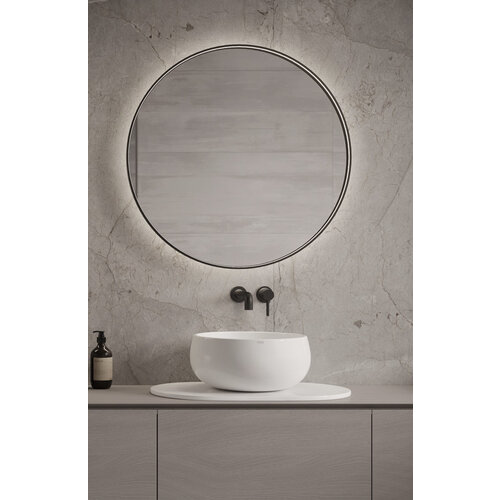 Martens & Meijer Tyrus spiegel 60cm - LED verlichting rondom, brushed gunmetal Martens & Meijer Martens & Meijer Tyrus spiegel 60cm - LED verlichting rondom, brushed gunmetal