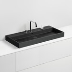 Wash Me wastafel | 90cm | Mat zwart Clou Wash Me wastafel | 90cm | Mat zwart