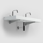 Ophangbeugels tbv Wash Me wastafel 110cm rvs Clou Ophangbeugels tbv Wash Me wastafel 110cm rvs