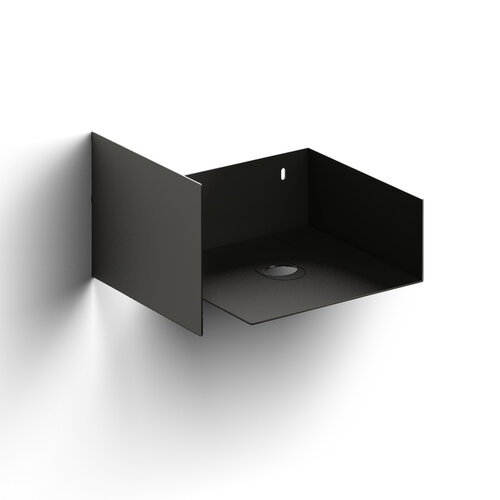 Open kast met handdoekhouder tbv Flush 1, InBe 1, zwart Clou Open kast met handdoekhouder tbv Flush 1, InBe 1, zwart