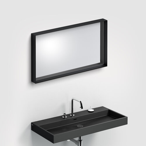 Clou Look at Me spiegel | 90cm | Mat zwart | Met omlijsting Clou Clou Look at Me spiegel | 90cm | Mat zwart | Met omlijsting