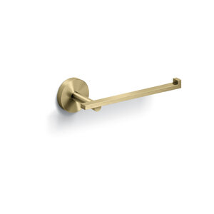 Clou Clou Flat toiletrolhouder zonder klep | Goud geborsteld PVD | 7,2cm Clou Flat toiletrolhouder zonder klep | Goud geborsteld PVD | 7,2cm