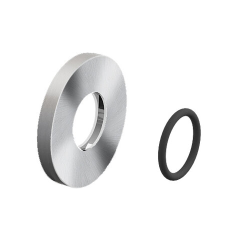 Muurrozet, RVS geborsteld t.b.v. Freddo 11 en Kaldur Clou Muurrozet, RVS geborsteld t.b.v. Freddo 11 en Kaldur