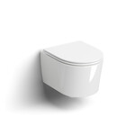 InBe 1 wandtoilet, met toiletzitting, versie 48 cm, wit ker. Clou InBe 1 wandtoilet, met toiletzitting, versie 48 cm, wit ker.