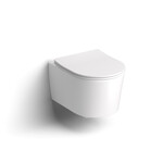 InBe 1 wandtoilet, met toiletzitting, versie 48 cm, mat wit Clou InBe 1 wandtoilet, met toiletzitting, versie 48 cm, mat wit