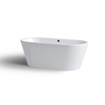 InBe vrijstaand ligbad, ovaal, met stop/go plug, wit acryl Clou InBe vrijstaand ligbad, ovaal, met stop/go plug, wit acryl