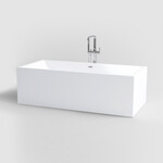 InBe vrijstaand ligbad, rechthoekig, met sifon, wit acryl Clou InBe vrijstaand ligbad, rechthoekig, met sifon, wit acryl